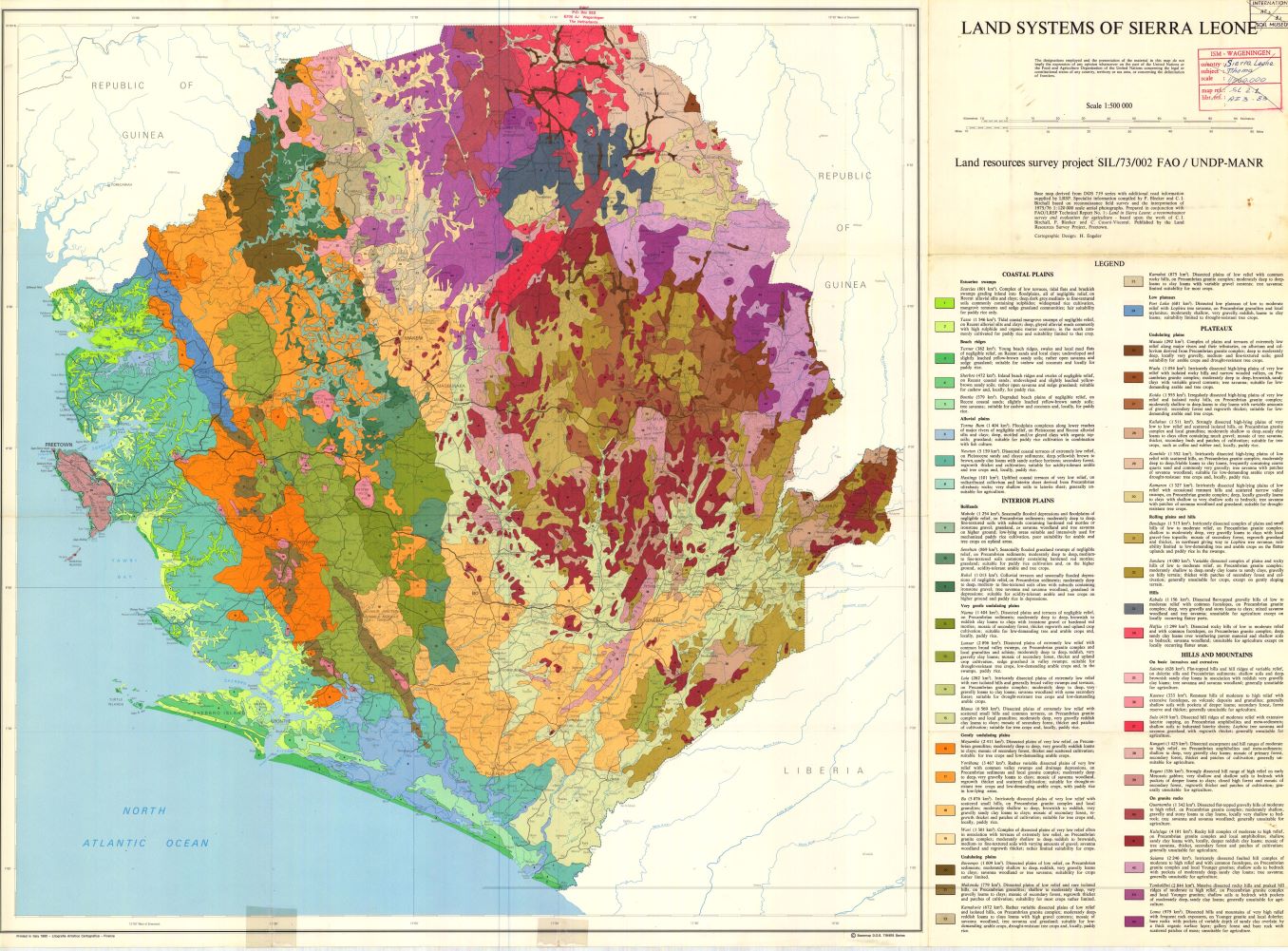 Sierra Leone Land Map